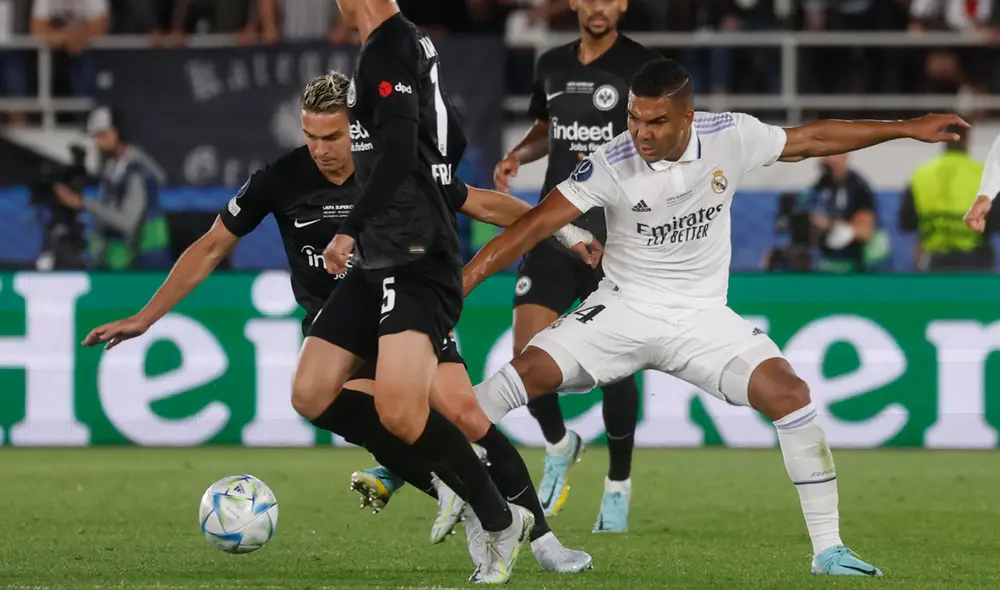 Real Madrid y Eintracht Frankfurt se enfrentan por la Supercopa de Europa. Foto: EFE