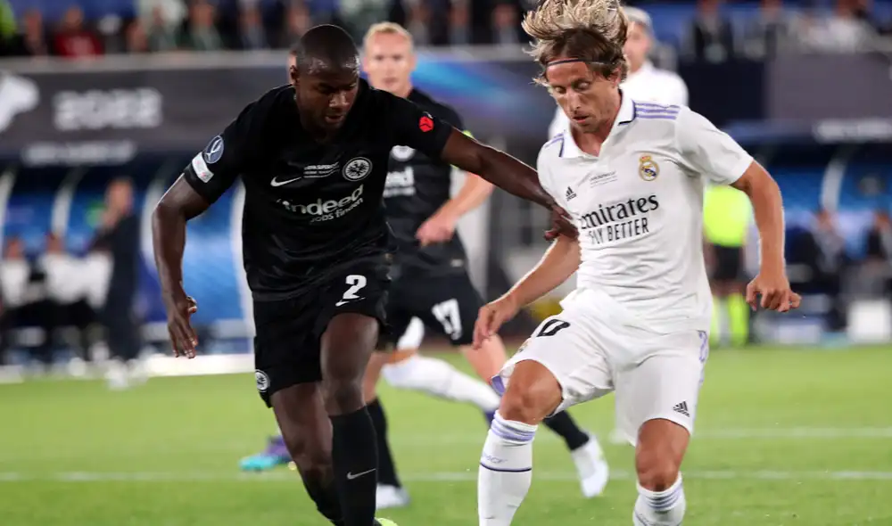 Real Madrid y Eintracht Frankfurt se enfrentan por la Supercopa de Europa. Foto: EFE