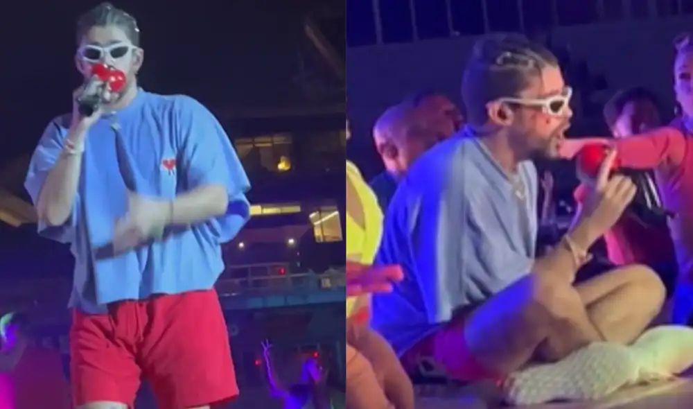 Esto fue lo que ocurrió en un reciente concierto de Bad Bunny. Foto: composición/ katherineee_16/ Tik tok