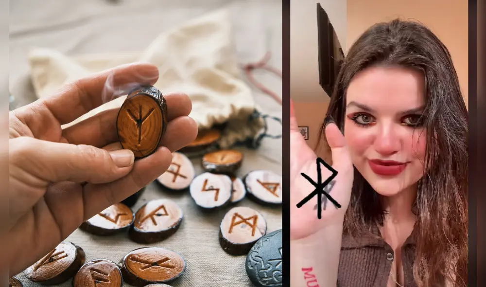 Las runas provienen de las regiones de Escandinavia y son usados actualmente como símbolos exotéricos. Foto: composición LR / Pinterest/ TikTok Las runas provienen de las regiones de Escandinavia y son usados actualmente como símbolos exotéricos. Foto: composición LR / Pinterest/ TikTok