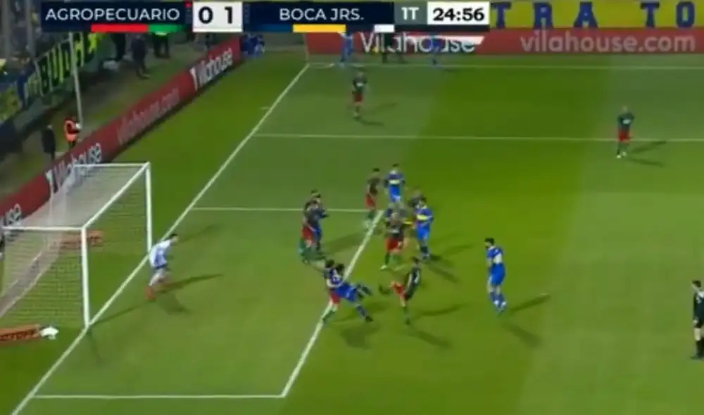 El mediocampista xeneize puso el primero de Boca. Foto: captura/TyC Sports El mediocampista xeneize puso el primero de Boca. Foto: captura/TyC Sports