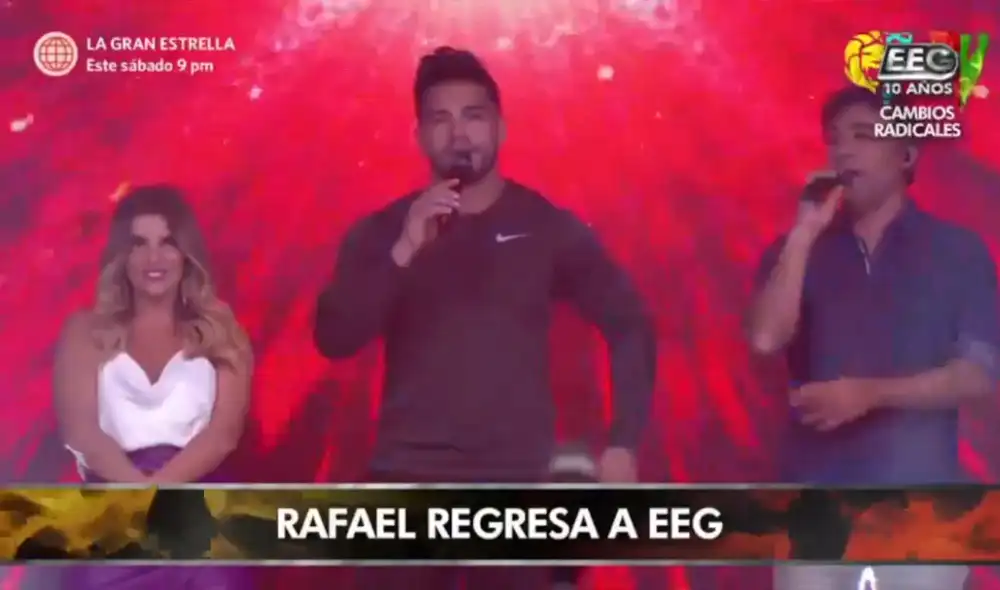 Rafael Cardozo sorprende y regresa a "Esto es guerra" por sus 10 años. Foto: América TV Rafael Cardozo sorprende y regresa a "Esto es guerra" por sus 10 años. Foto: América TV