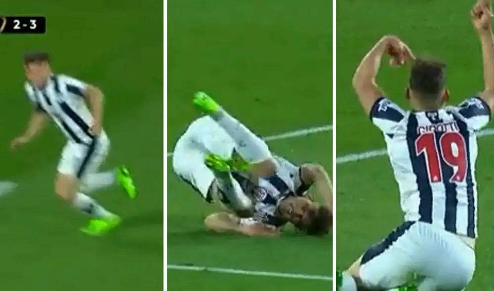 El delantero de Talleres sufrió una dura lesión y pidió su cambio. Foto: captura/ESPN 2