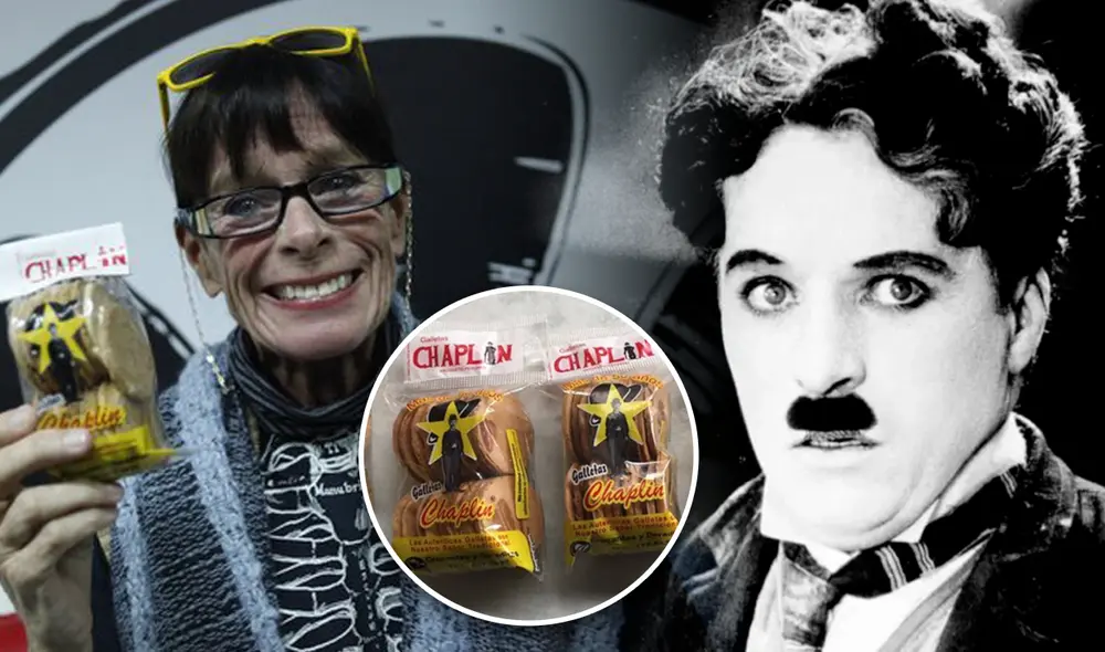 Geraldine Chaplin tenía conocimiento de la existencia de la galleta peruana. Foto: composición LR/Galletas Chaplin/Facebook/captura Revista Diners