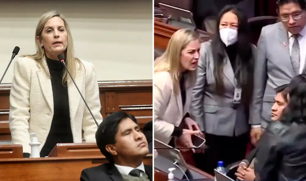 María del Carmen Alva protagonizó un enfrentamiento en el Congreso. Foto: composición Congreso.