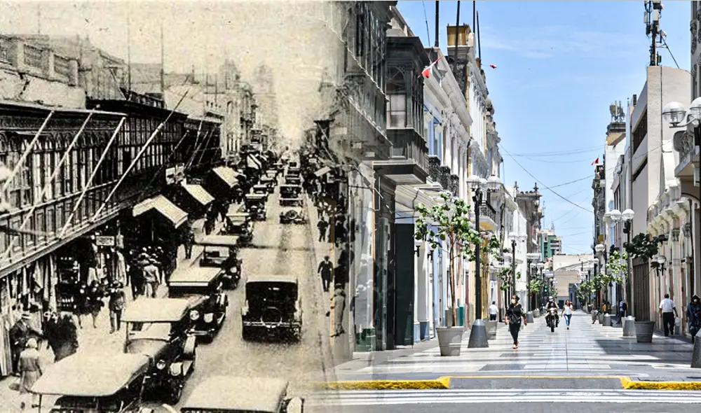 Las 11 cuadras del Jirón de la Unión contaban con nombres peculiares durante la época de la Colonia. Foto: composición LR/ Erasmusu