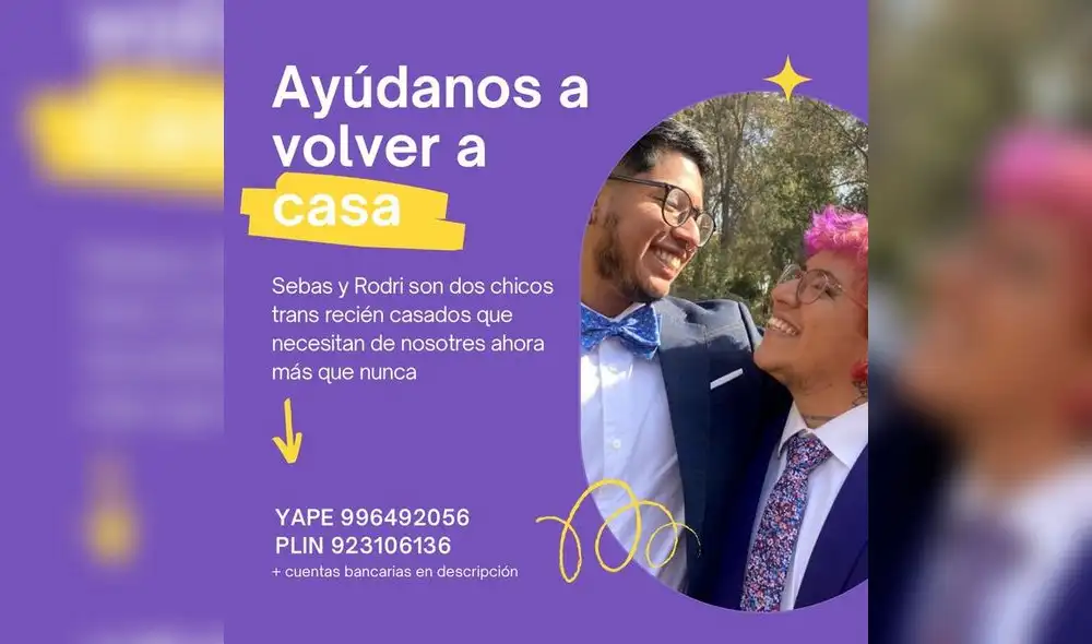 Familia pide apoyo a las autoridades para el retorno de ambos. Foto: difusión