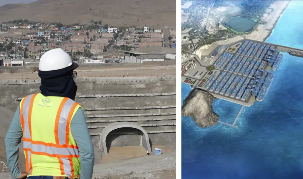 El terminal portuario de Chancay recibirá los buques más grandes del mundo. Foto: composición LR/Andina