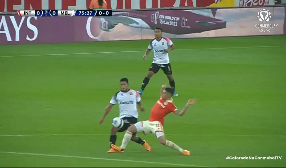 Roja para Gabriel. Foto: captura Conmebol TV