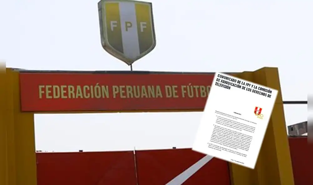 La FPF volvió a comunicarse sobre el proceso de licitación de los derechos televisivos. Foto: FPF La FPF volvió a comunicarse sobre el proceso de licitación de los derechos televisivos. Foto: FPF