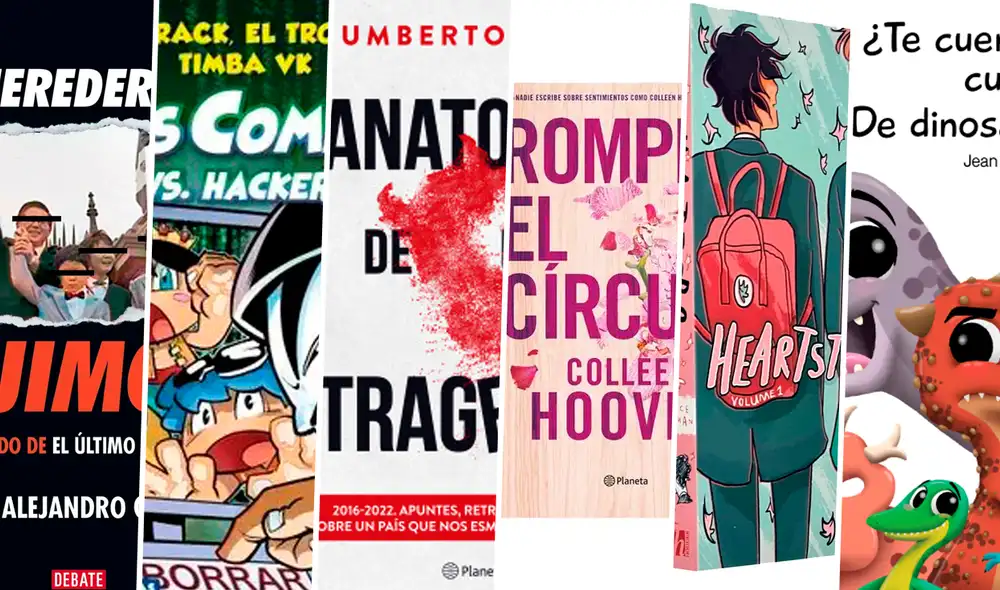 Libros más leídos de la FIL 2022. Foto: composición LR