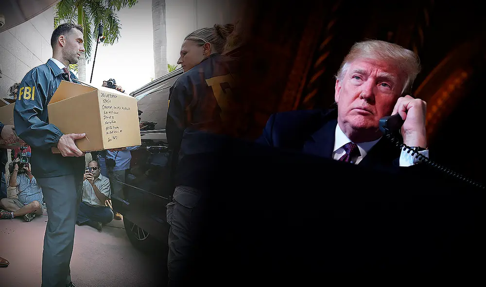 La orden de registro de la mansión de Donald Trump fue autorizada por un tribunal federal. Foto: composición LR/AFP La orden de registro de la mansión de Donald Trump fue autorizada por un tribunal federal. Foto: composición LR/AFP