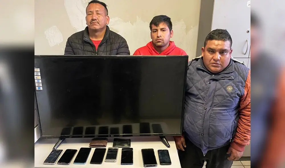 Se logró recuperar los objetos robados. Foto: PNP Se logró recuperar los objetos robados. Foto: PNP