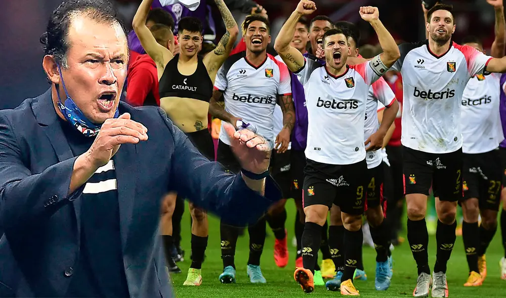 El 'Cabezón' muy alegre con el triunfo del Rojinegro. Foto: composición LR/Cruz Azul/EFE