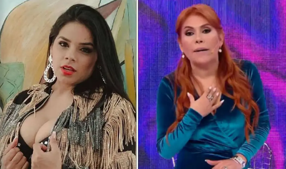 ¡Dimes y diretes! La cumbiambera defendió a Gisela Valcárcel y aprovechó en criticar a Magaly Medina. Foto: composición LR/captura de ATV ¡Dimes y diretes! La cumbiambera defendió a Gisela Valcárcel y aprovechó en criticar a Magaly Medina. Foto: composición LR/captura de ATV