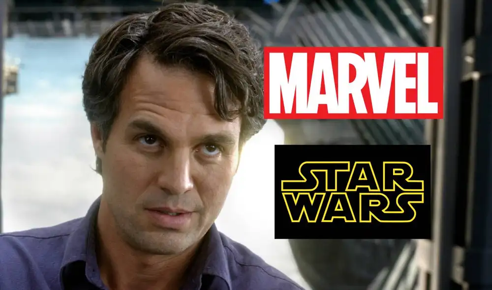 Mark Ruffalo cree que las producciones de Marvel Studios son mejor en cuanto a diversidad, mientras que las de "Star Wars" son monótonas. Foto: composición LR/Marvel/Star Wars Mark Ruffalo cree que las producciones de Marvel Studios son mejor en cuanto a diversidad, mientras que las de "Star Wars" son monótonas. Foto: composición LR/Marvel/Star Wars