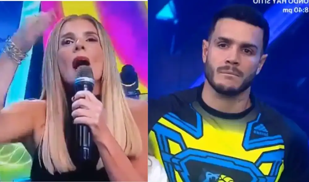 Johanna San Miguel defiende a Mario Irivarren luego de que este no fuera escogido por los 'combatientes'. Foto: composición LR/captura de América TV