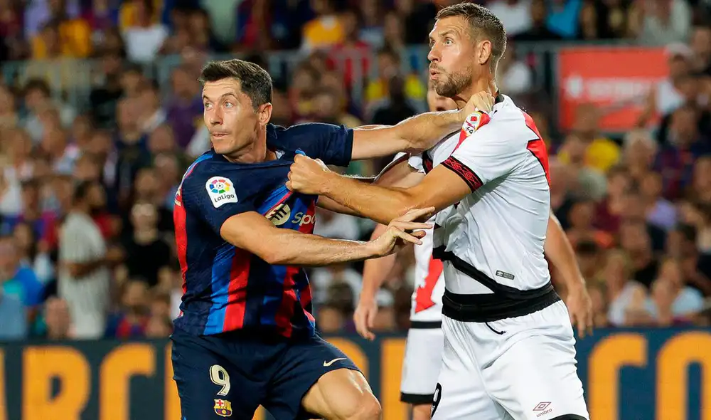 Barcelona y Rayo Vallecano juegan en el Spotify Camp Nou. Foto: EFE Barcelona y Rayo Vallecano juegan en el Spotify Camp Nou. Foto: EFE