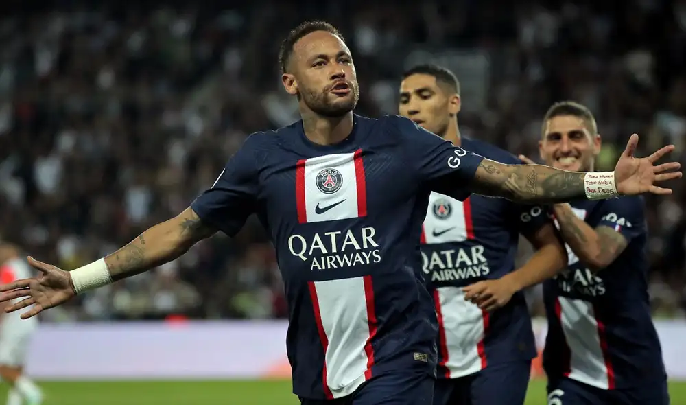 Neymar fue la figura de la goleada y lleva tres goles en la presente temporada de la Ligue 1. Foto: PSG