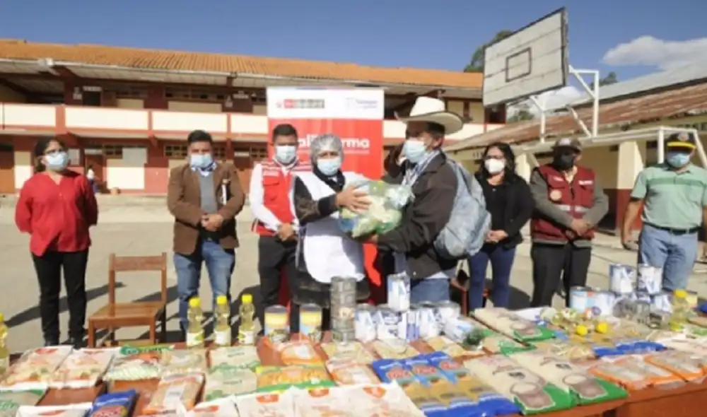 La entrega de alimentos permitirá que los menores mejoren su rendimiento académico. Foto: Qali Warma