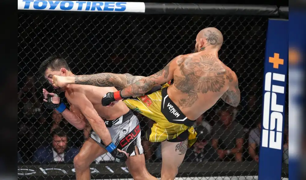 Marlon ‘Chito’ Vera venció a Dominick Cruz con una patada fulminante. Foto: UFC/Twitter Marlon ‘Chito’ Vera venció a Dominick Cruz con una patada fulminante. Foto: UFC/Twitter