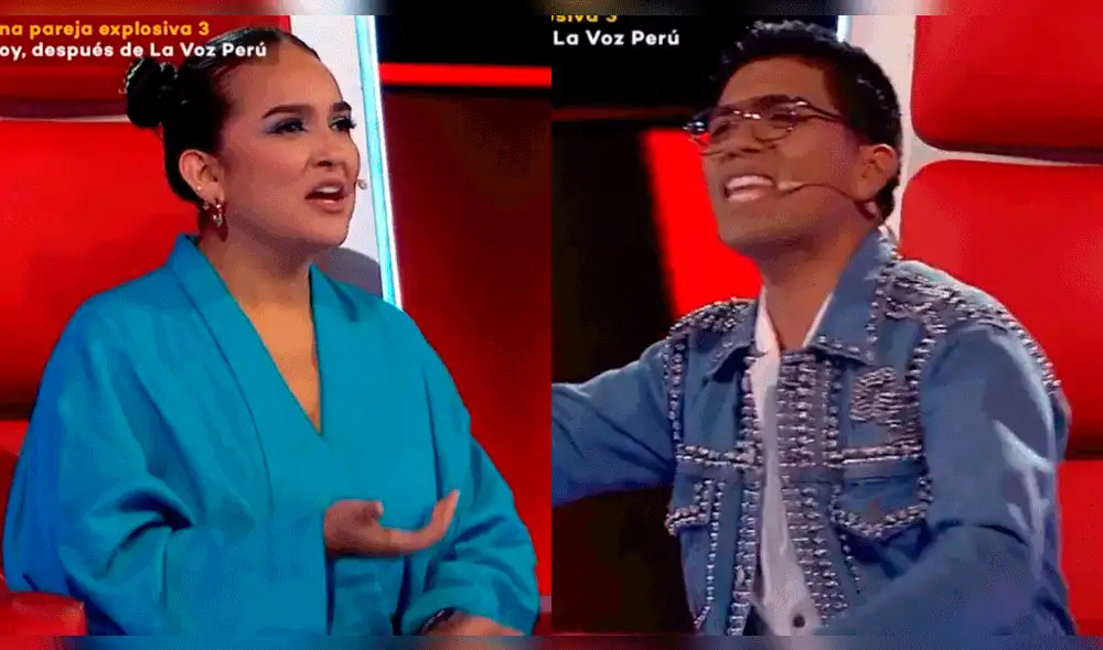 Christian Yaipén y Daniela Darcourt tuvieron un altercado en "La voz Perú". Foto: composición LR/Latina