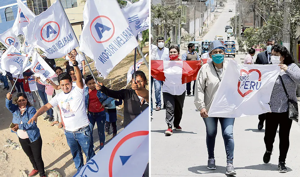 APP y Somos Perú son los principales partidos que presentan la mayor cantidad de postulantes con esta condición. Foto: composición LR