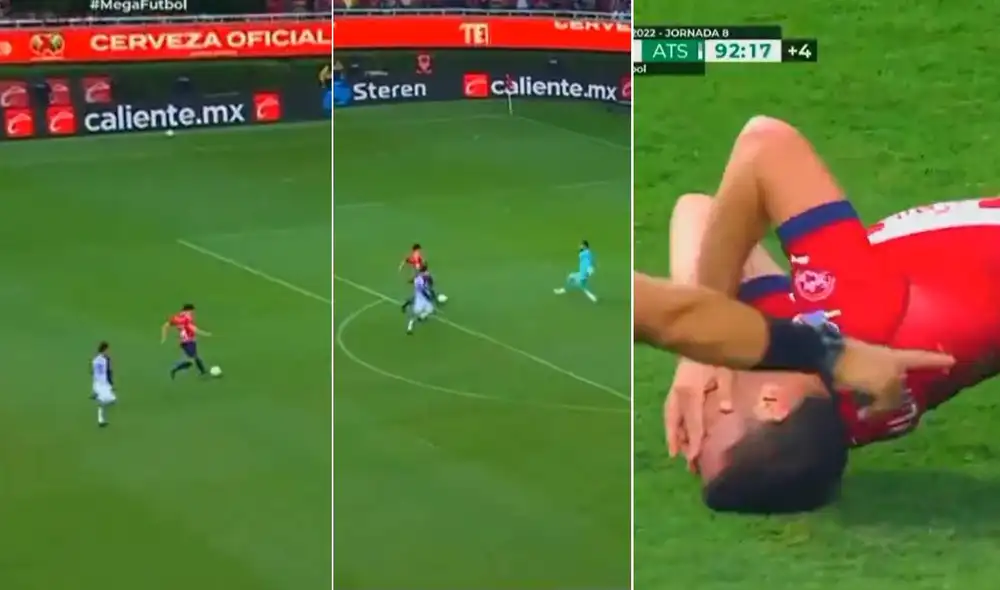 'Ormedeus' tuvo en sus pies la figura para darle el triunfo a Chivas, pero falló en la definición. Lo sufrieron todos. Foto: composición LR/captura TUDN