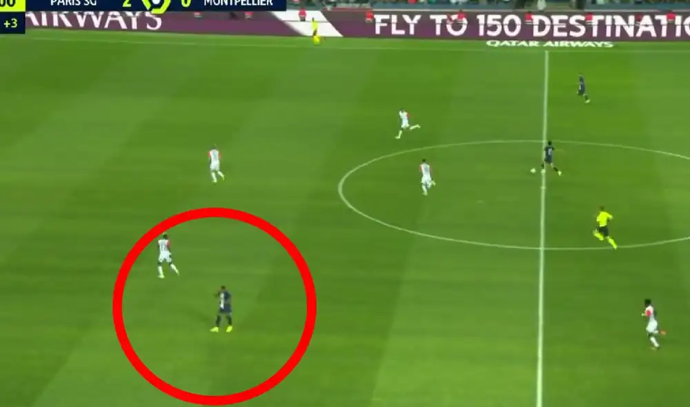 El francés falló un penal en el primer tiempo ante el Montpellier. Foto: captura/ESPN El francés falló un penal en el primer tiempo ante el Montpellier. Foto: captura/ESPN