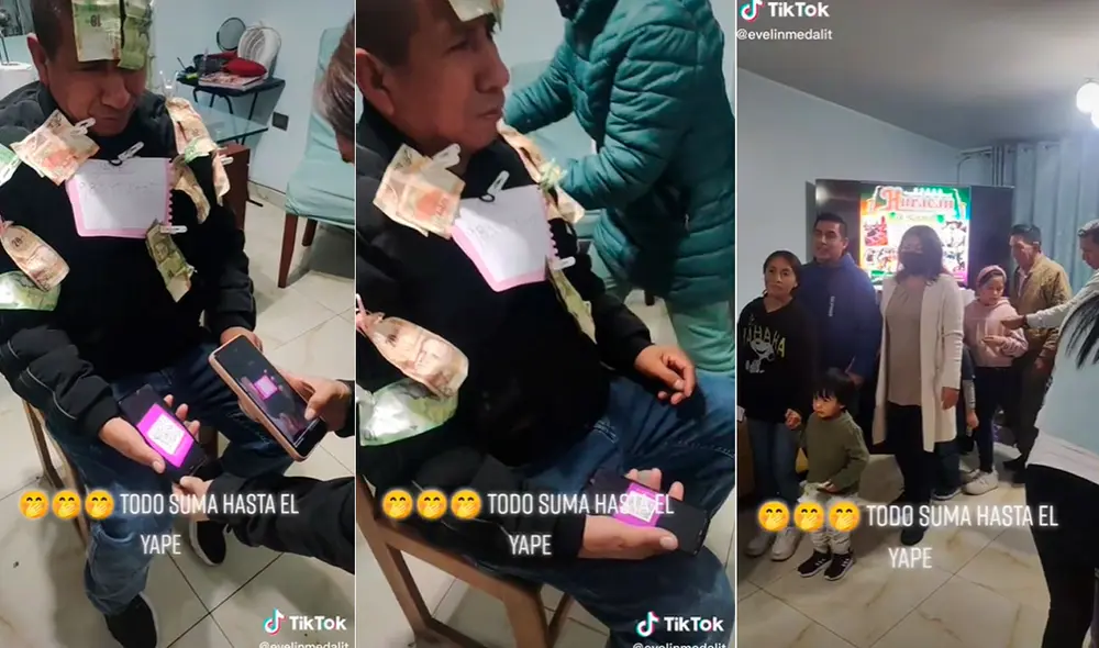 Miles de usuarios no han parado de reír con estas imágenes. Foto: composición LR/TikTok/@evelinmedalit