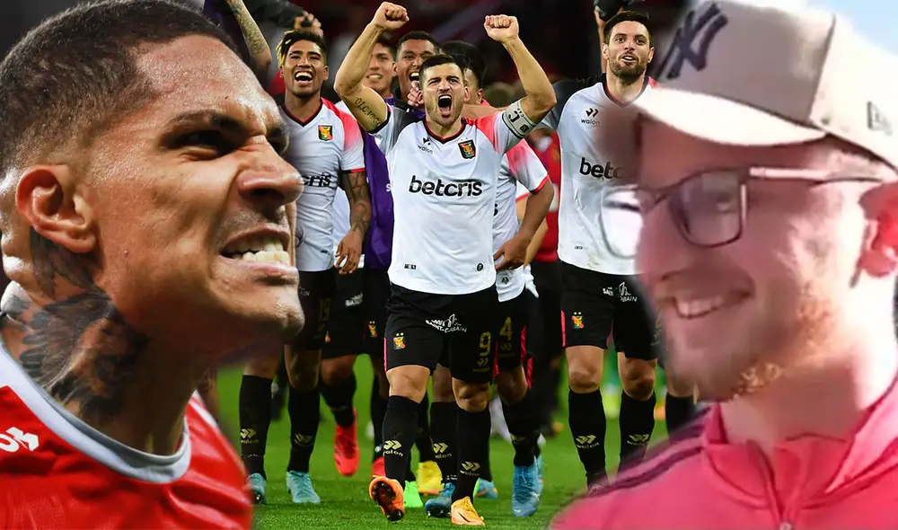 Hincha de Internacional minimizó a Guerrero y a Melgar. Foto: composición LR/AFP/captura de Movistar