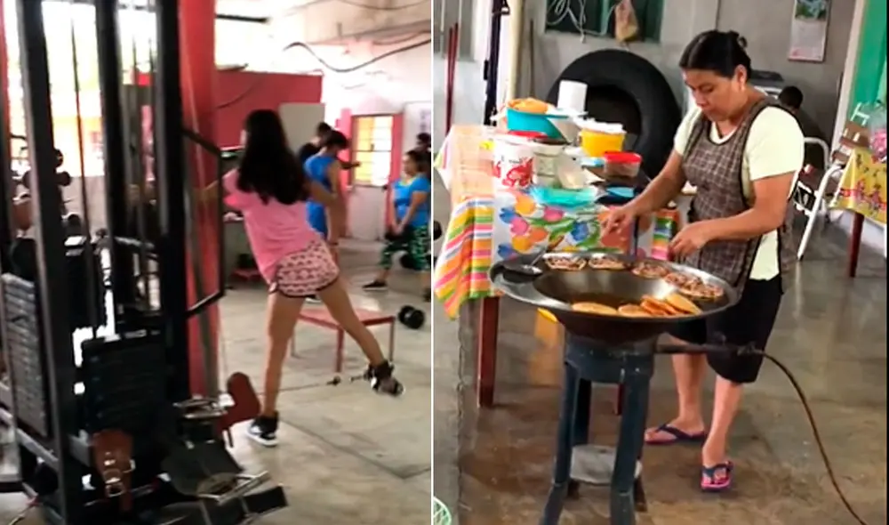 El video de este peculiar gimnasio ya se ha vuelto viral en las redes sociales. Foto: composición LR/TikTok/@LuisValLe_A