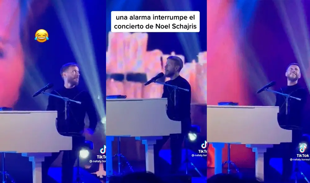 Noel Schajris tuvo algunos inconvenientes en un concierto en Lima. Foto: composición LR/Tiktok