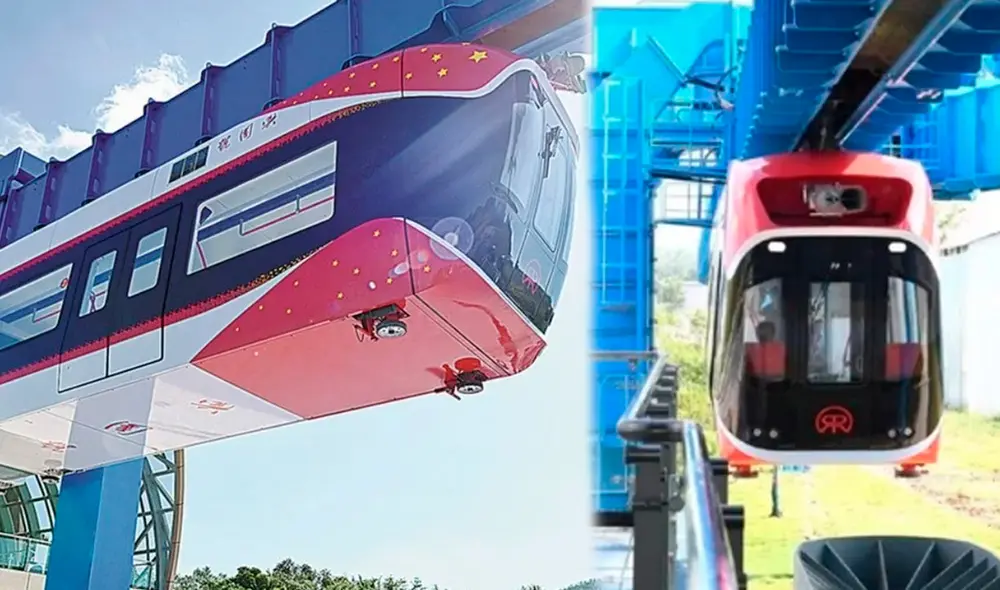 China controla el 80% de la producción de imanes con elementos de tierras raras, con los que se fabricó el sistema del tren. Foto: Composición/LR/Twitter/Clarín