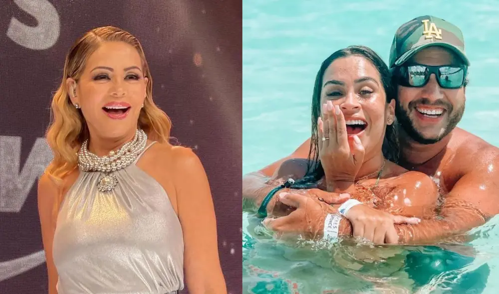 Gisela Valcárcel no dudó en mostrar cómo es la invitación de Ethel Pozo y Julian Alexander. Foto: composición LR/ captura de América TV/ @ethelpozo/Instagram