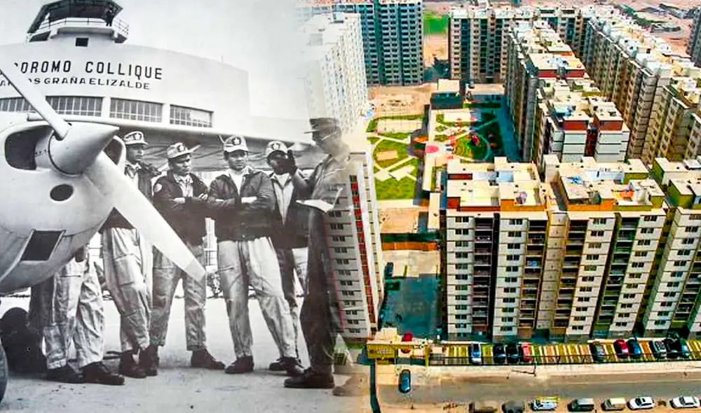 El aeródromo fue reemplazado por un complejo de viviendas. Foto: composición LR/Facebook/El Distrito de Comas y su historia/Blog arquitectura
