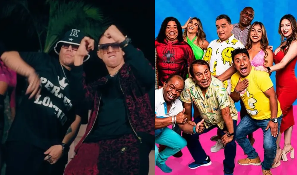 Kale y Trebol Clan estuvieron presentes en "JB en ATV". Foto: composición LR/captura de YouTube/ ATV