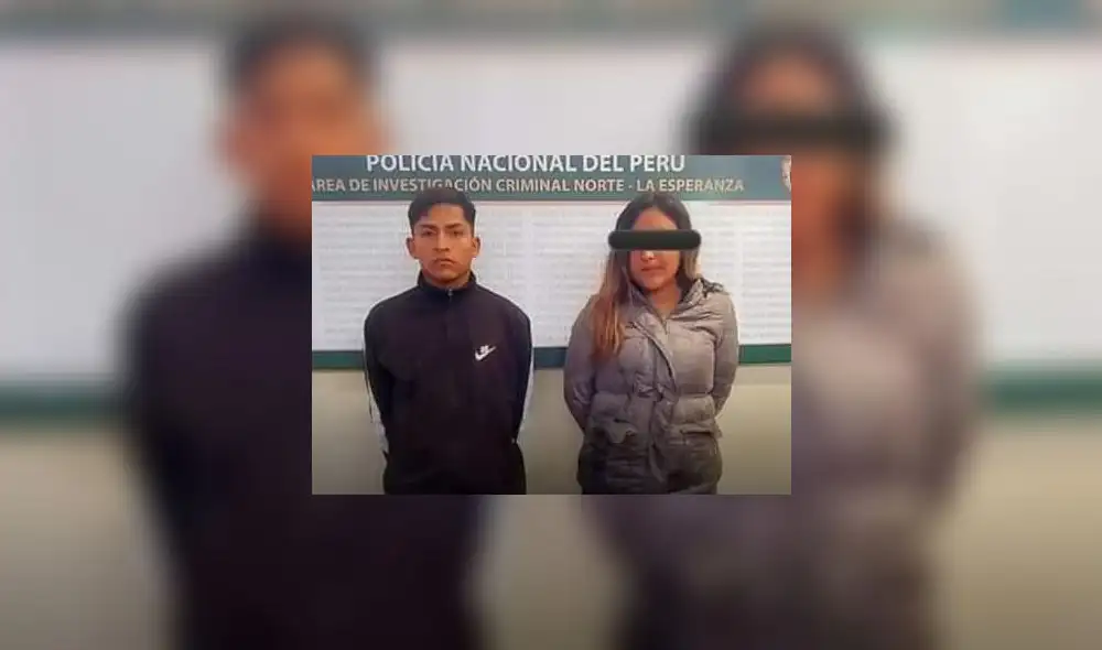 Pareja fue detenida por inmediaciones de la prolongación Unión de Trujillo. Foto: PNP