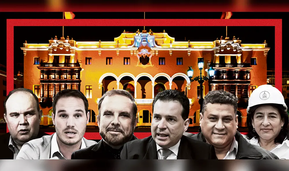 Ediles. Rafael López Aliaga, George Forsyth, Gonzalo Alegría, Omar Chehade, Yuri Castro, Elizabeth León compiten por sillón de Lima; Urresti aún no está inscrito. Hay todo tipo de propuestas. Foto: composición LR