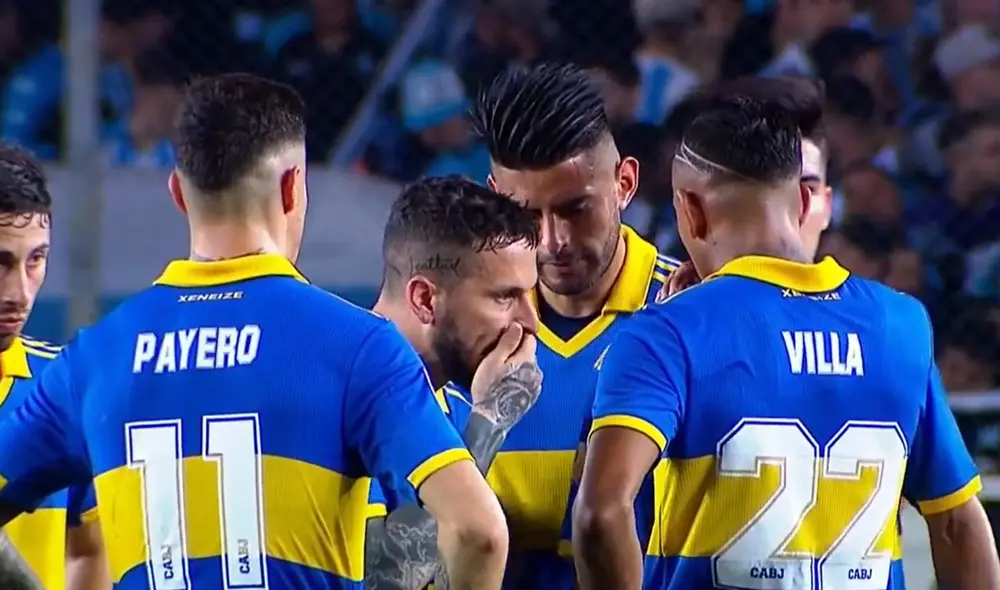 Zambrano y Benedetto fueron titulares en el encuentro de Boca ante Racing Club. Foto: captura ESPN