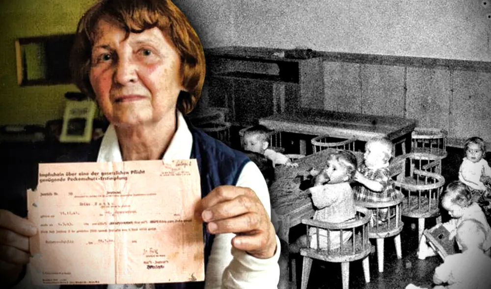 Ingrid von Oelhafen fue separada de su familia eslovena a los 9 meses para ser parte del programa Lebensborn, con el fin de lograr una "raza superior". Foto: Composición/LR/Gerson Cardoso/Archivo Personal Ingrid von Oelhafen/Wikipedia