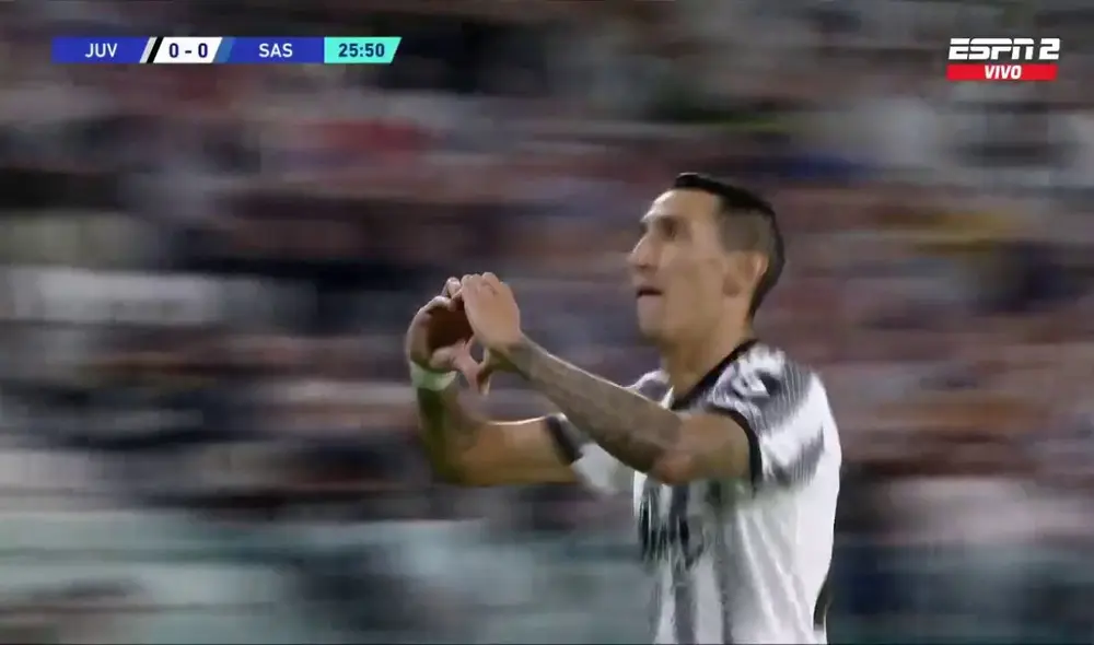 Gol de Di Maria. Foto: captura ESPN Gol de Di Maria. Foto: captura ESPN