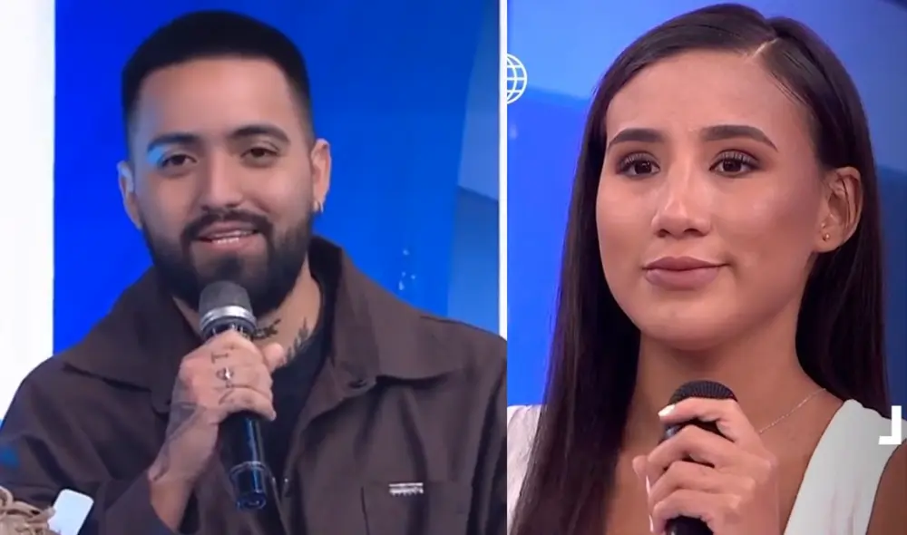 Samahara Lobatón aceptó que usa zapatillas bambas. Foto: composición LR/captura de América TV Samahara Lobatón aceptó que usa zapatillas bambas. Foto: composición LR/captura de América TV