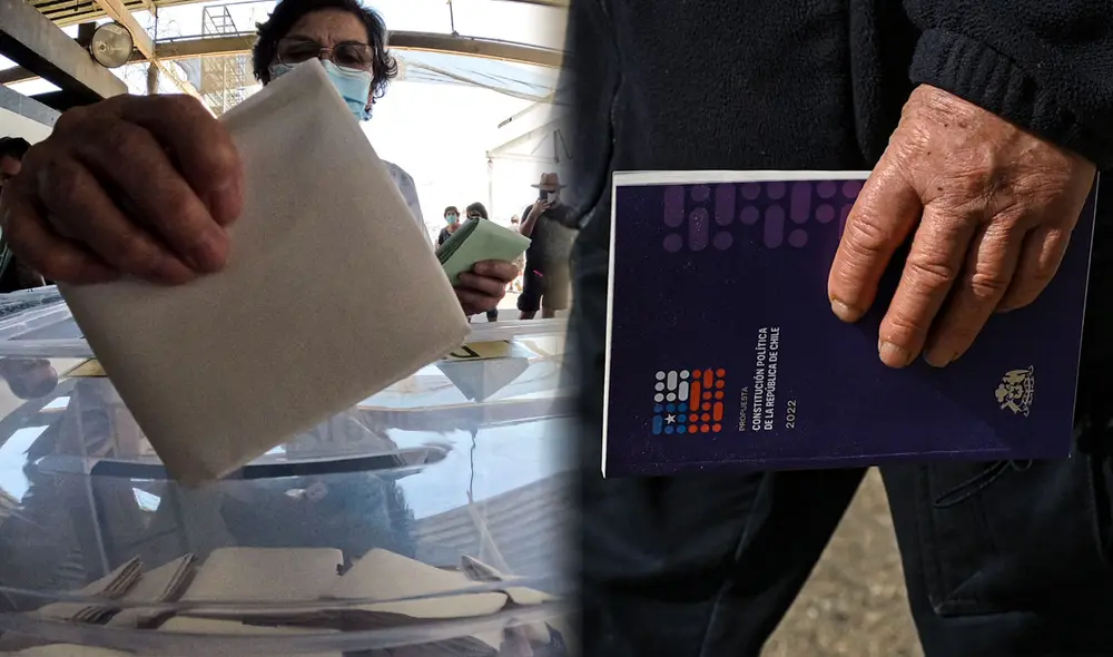 En el Plebiscito de Salida, la población elegirá si aprueba o rechaza el proyecto de Nueva Constitución para Chile. Foto: composición LR / AFP