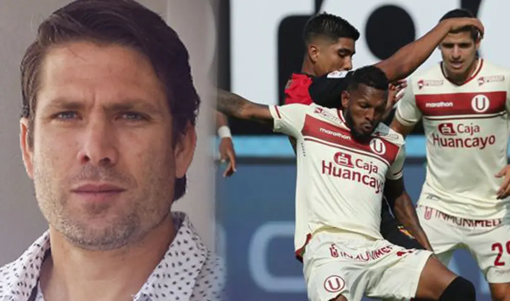 Paco Bazán se retiró del fútbol en el 2009 vistiendo la camiseta de Universitario de Deportes. Foto: composición GLR/captura ATV/Liga 1