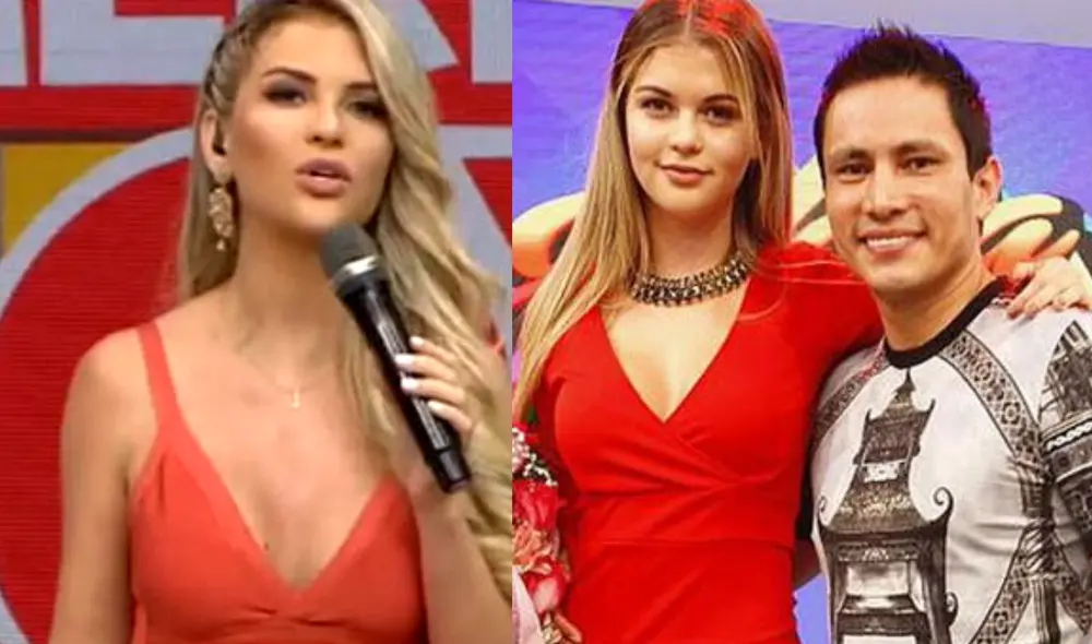 Brunella Horna tuvo comentarios sobre su pasado con Renzo Costa. Foto: composición LR/ captura de América TV Brunella Horna tuvo comentarios sobre su pasado con Renzo Costa. Foto: composición LR/ captura de América TV