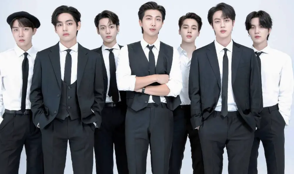 Los integrantes de BTS son: J-Hope, V, Jungkook, RM, Jimin, Jin y Suga. Foto: Hybe