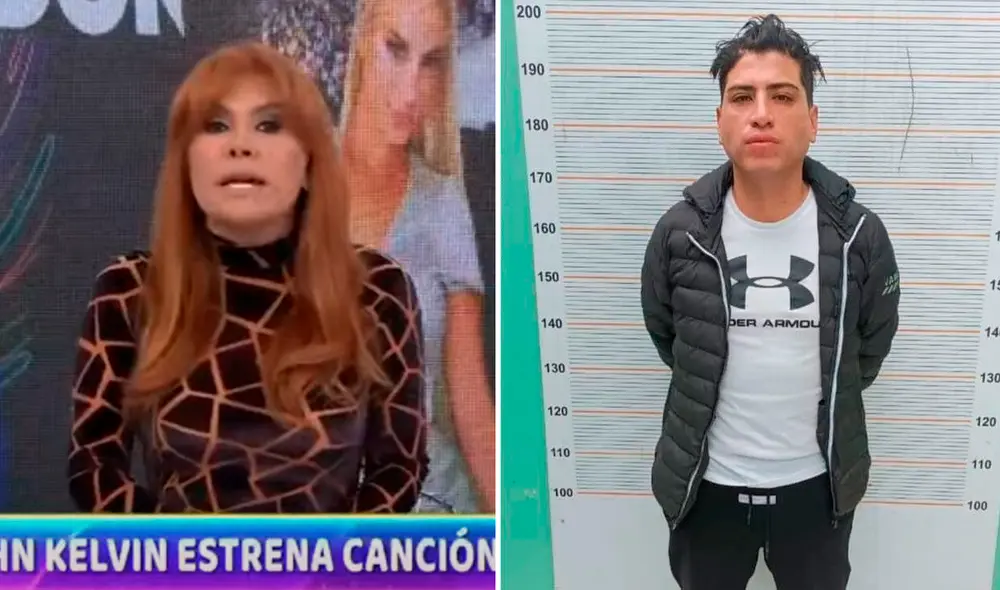 Magaly Medina criticó duramente el nuevo tema de John Kelvin. Foto: composición LR/captura de Magaly TV/YouTube/Mary Aranda/URPI-LR