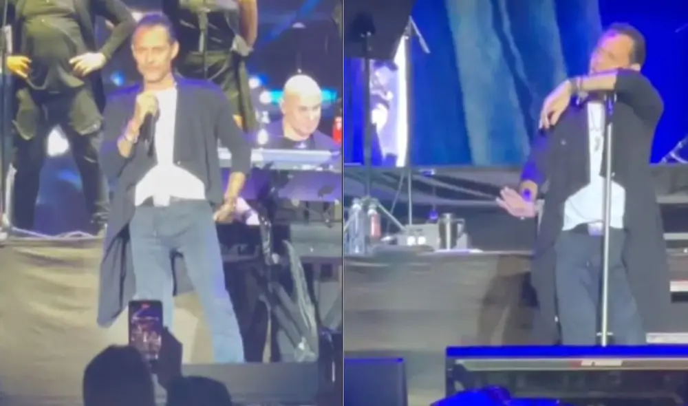 Marc Anthony protagoniza bochornoso momento en un concierto en Colombia. Foto: captura de Willax Marc Anthony protagoniza bochornoso momento en un concierto en Colombia. Foto: captura de Willax