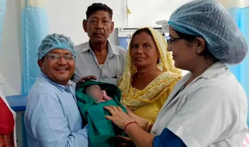 La mujer de 70 años trajo al mundo a un bebé sano. Foto: Times of India